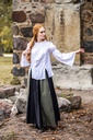 Bluse "Emma" Weiß - die Klassische Mittelalterbluse