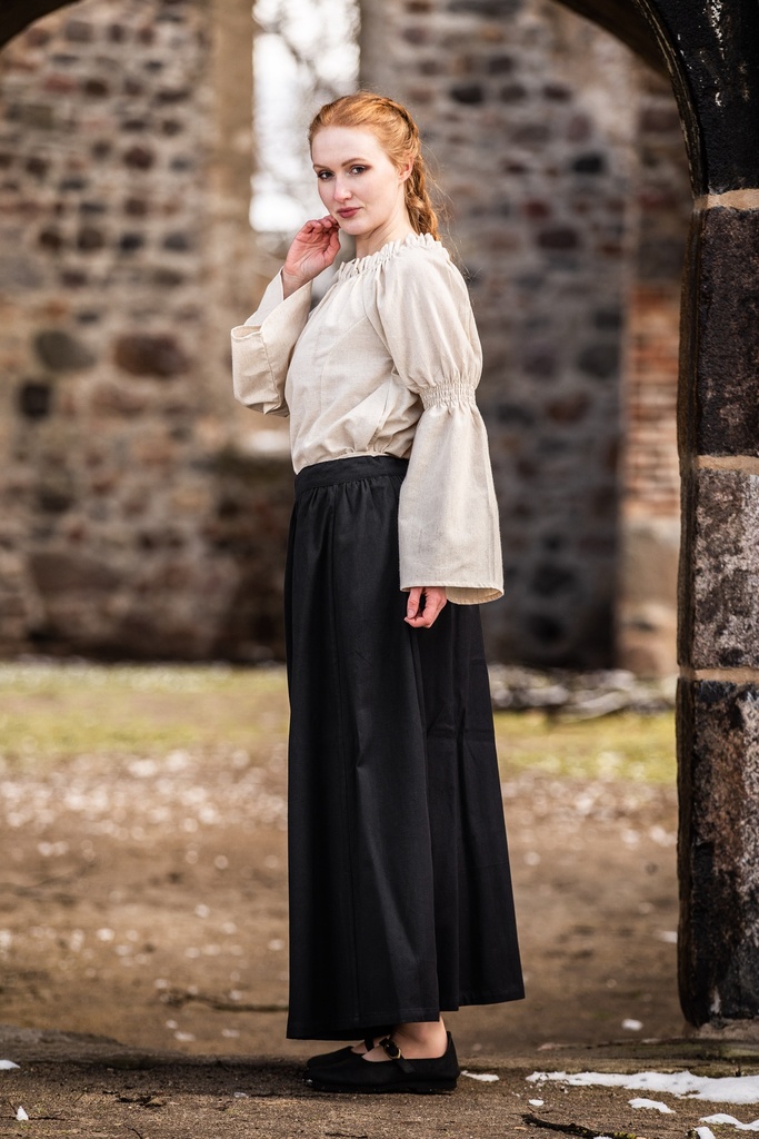Bluse "Coletta" Natur - die Klassische Mittelalterbluse