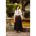 Mittelalterbluse Kurzarm "Verena" Weiß