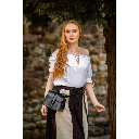 Mittelalterbluse "Otilia" mit kurzen Ärmeln Weiß