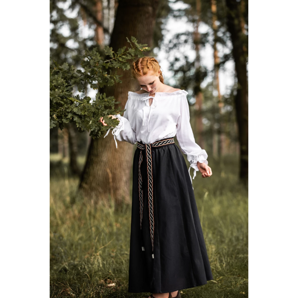 Mittelalterbluse "Edith" Weiß