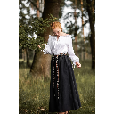 Mittelalterbluse "Edith" Weiß