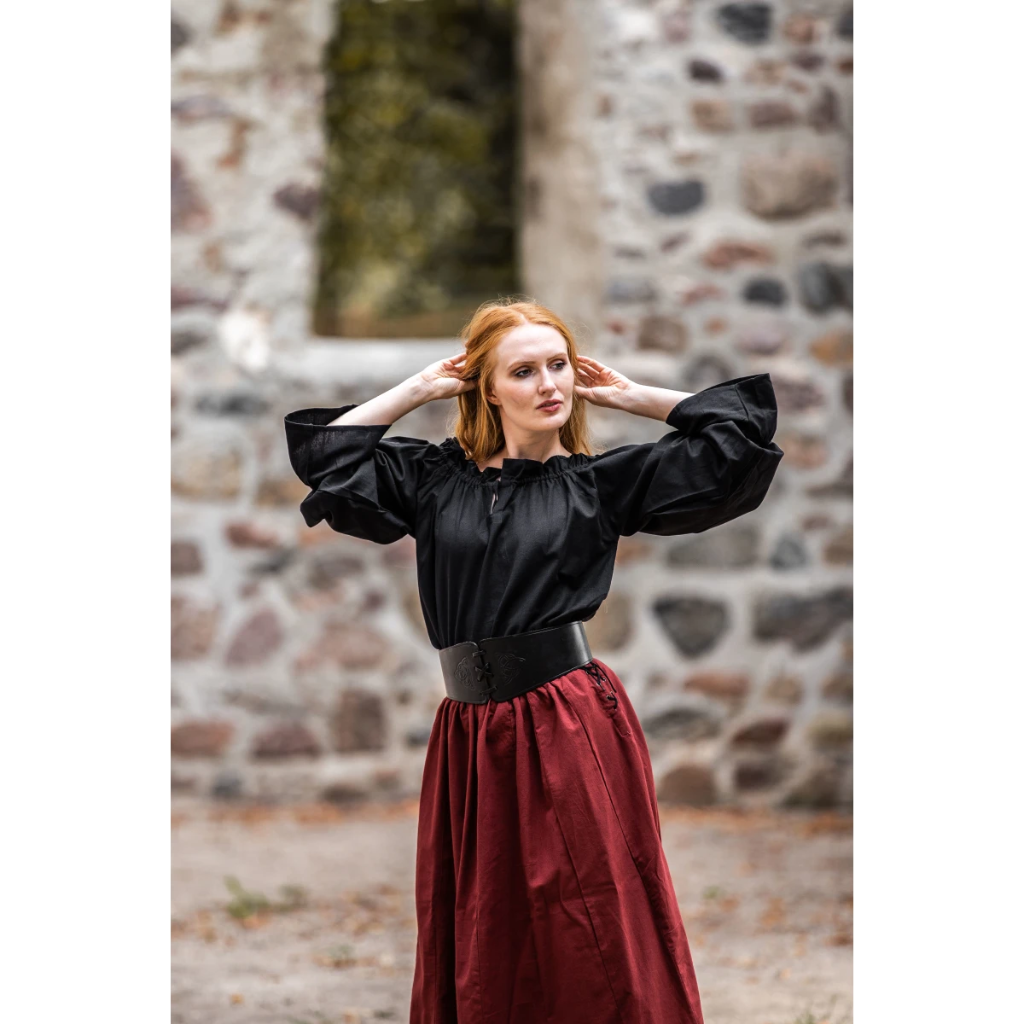 Mittelalterbluse "Morgan" Schwarz