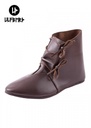 Mittelalterliche Schnürschuhe dunkelbraun  - Mittelalterliches Schuhwerk für Larp & Reenactment