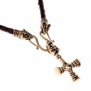 Collier "Fossi" mit Wolfskreuz