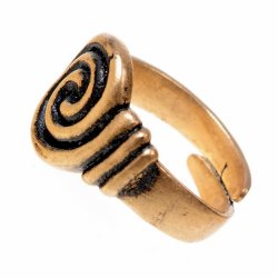 [07 Ring Knot.b.kl] Fingerring "Knoten" (klein, Bronze)