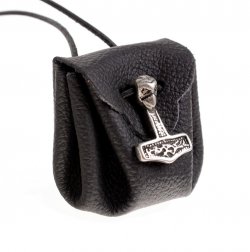 [01 Beu 0 Mander.dbr] Lederbeutel "Mjölnir" - mini (dunkelbraun)