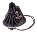 Lederbeutel "Mjölnir" - extra groß