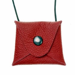 [01 Brust Mini.fa.du] Miniatur-Brustbeutel (dunkelbraun)