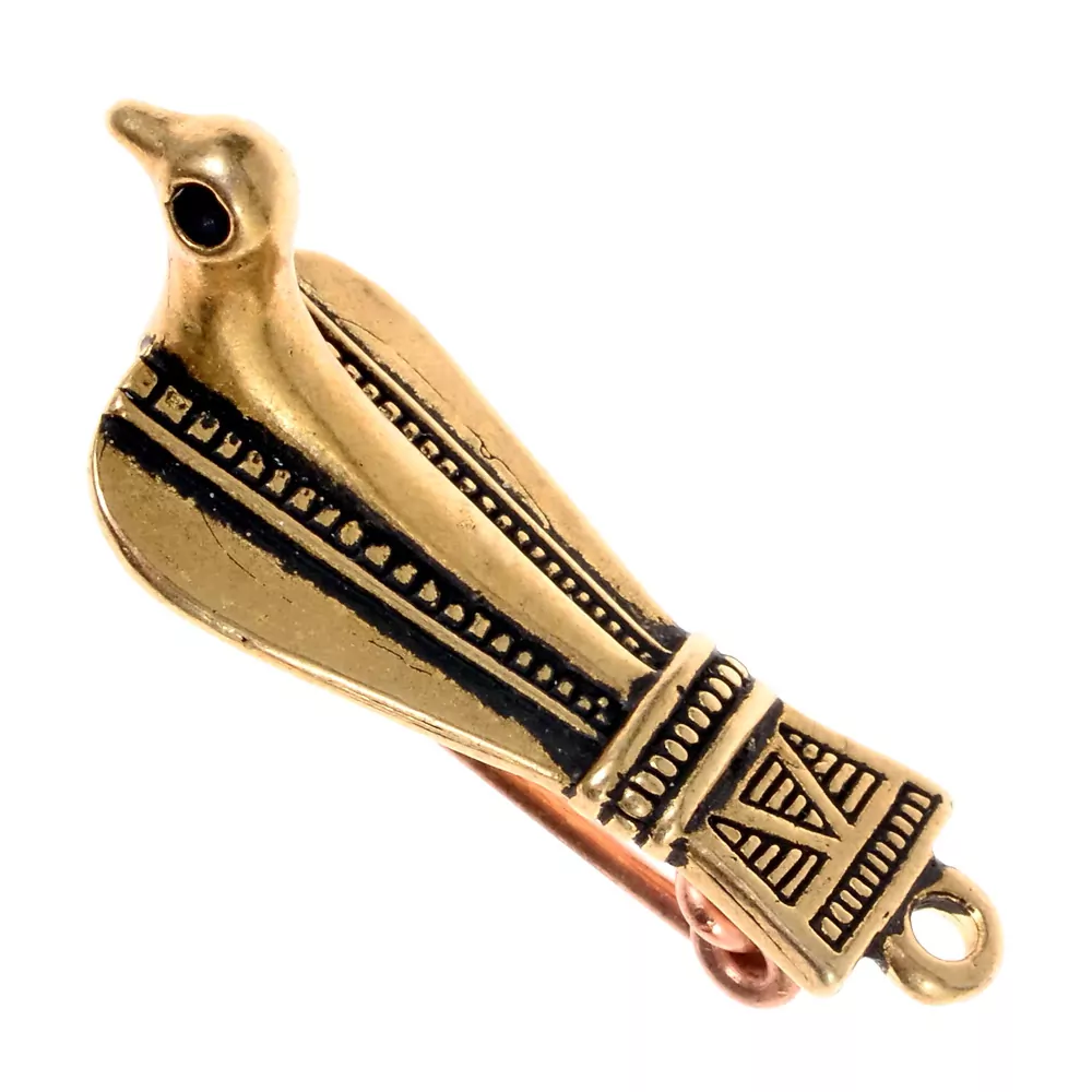 [07 Fi Roembird-b] Römische Vogelfibel (Bronze)