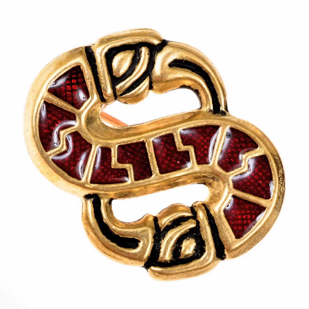 [07 Br Langobird-b] Langobardische Vogelfibel (Bronze)