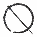 Große Wikinger-Fibel aus Eisen - 8,5 cm