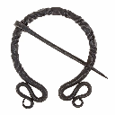 Eisen-Fibel mit Schlangen-Enden - 7 cm