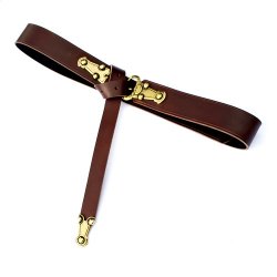 [10 Ger-Pr 5:A.gr.kl.fa.br] Alamannischer Prachtgürtel 5 cm (klein, braun)