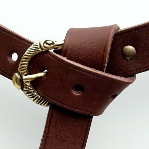 Wikinger-Gürtel aus Leder - 3 cm