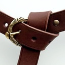 Wikinger-Gürtel aus Leder - 3 cm