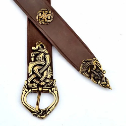 Wikingergürtel - 3 cm / Ende + Nieten