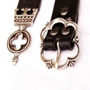 Mittelalter Gürtel mit Riemenende 13. - 14. Jhd. Ledergürtel 3,0 cm breit