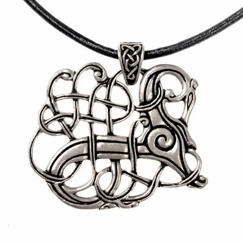 [0 Lindholm.me.br] Anhänger von Lindholm-Hoeje Replik - Accessoire für Mittelalter Gewandung, Historisches Reenactment und Fantasy Larp (Bronzefarben)