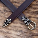 Gotland Ledergürtel mit Riemenende 2,0 cm - Accessoire für Mittelalter Reenactment, Larp & Fantasy Gewandung