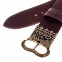 Houppelande-Gürtel aus Leder - 5,5 cm