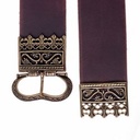 Houppelande-Gürtel - 5,5 cm / Mit Ende