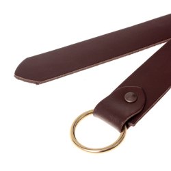 [10 Ring-G 3 SP.br] Ringgürtel / Spaltleder - 3 cm (braun)