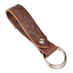 [04 Rockhalter B.fa.br.me.si] Rockzipfel-Halter - geprägt (braun, silberfarben)