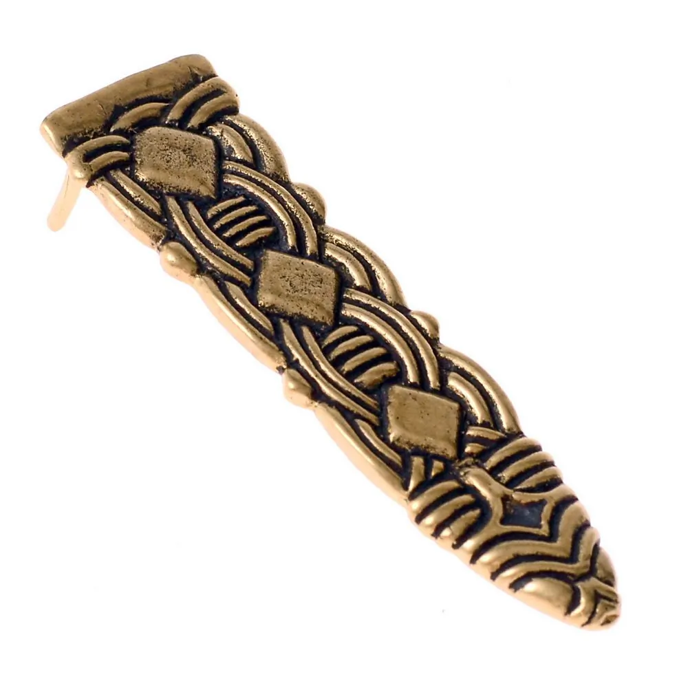 [09 End Birka15.b] Riemenende der Wikinger aus Birka - 1,5 cm (Bronze)