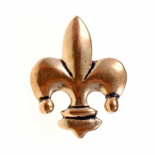 [08 ZN Fleur bro] Riemenbeschlag "Fleur de Lys"