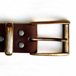 [10 Sp-Gü 4 B:.fa.br.gr.kl] Klassischer Gürtel 4 cm - Spaltleder (braun, klein)