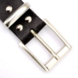 [10 Ke-Gü 4 B:.kl.br] Klassischer Gürtel 4 cm - Kernleder (braun, klein)