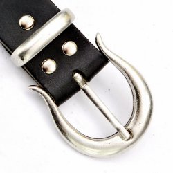 [10 Ke-Gü 4 E:.fa.br.gr.kl] Klassischer Gürtel 4 cm - Kernleder (braun, klein)