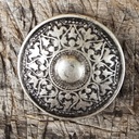 Egmond Schildplatte Beschlag Silberfarben