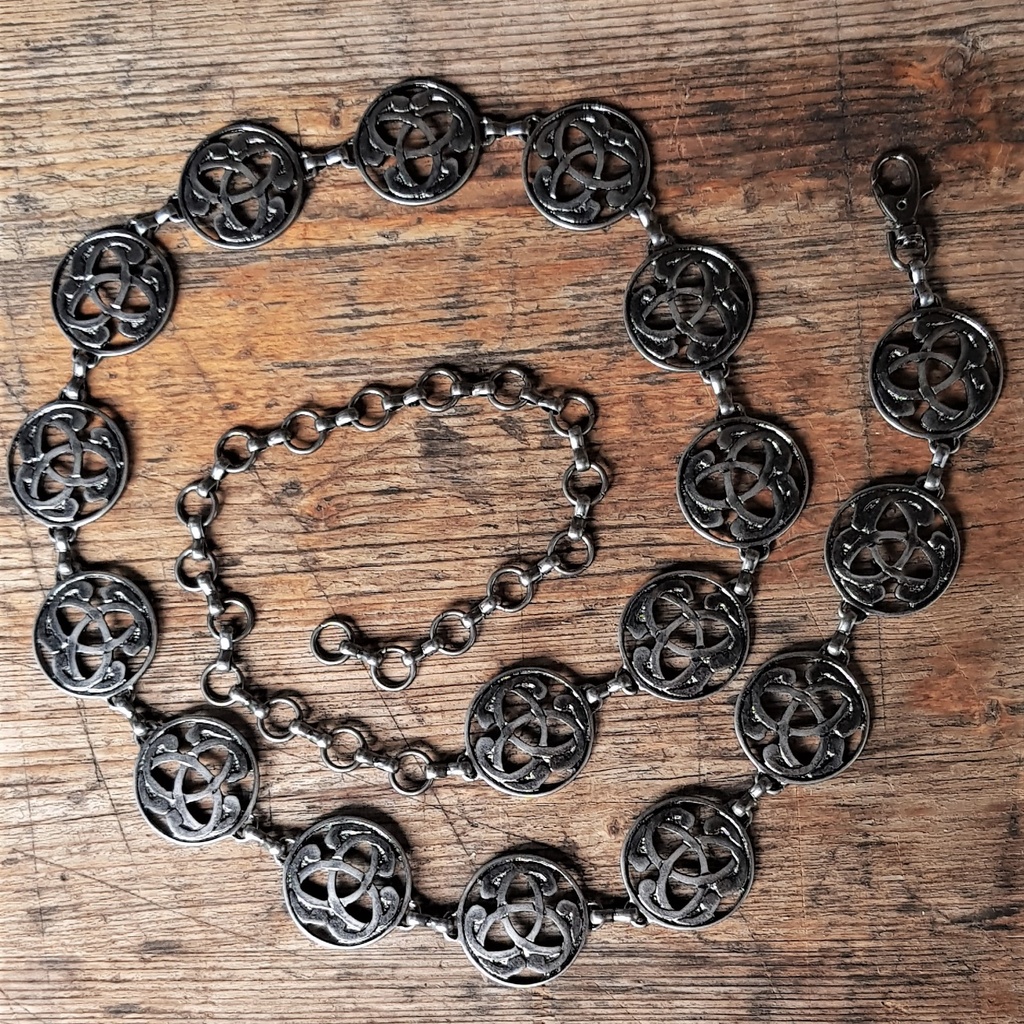 [C-5363-3] Kettengürtel, TRISKEL, eisenfarben