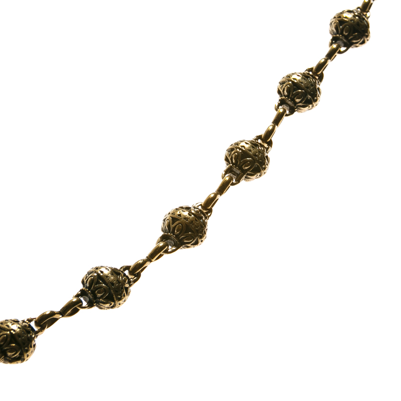 [C-5346-2] Kettengürtel Bartperlen, Fb: messing