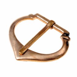 [09 Sch Beau 15.b] Mittelalter-Schnalle - für 1,5 cm Breite (Bronze)