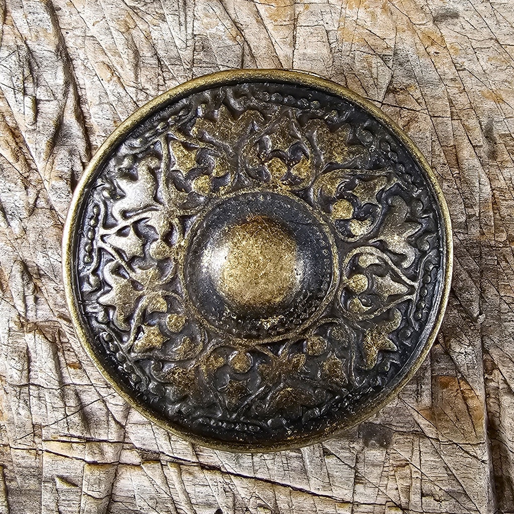 [N-341-21] Egmond Schildplatte Beschlag altmessing