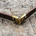 Gürtelteiler, Scharnier, Fb:messing, für 4cm breite Gürtel