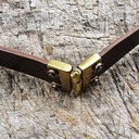 Gürtelteiler, Scharnier, Fb:messing, für 4cm breite Gürtel