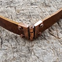 Gürtelteiler, Scharnier, Fb:altkupfer, für 4cm breite Gürtel