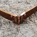 Gürtelteiler, Scharnier, Fb:altkupfer, für 4cm breite Gürtel