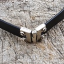 Gürtelteiler, Scharnier, Fb:silber, für 4cm breite Gürtel
