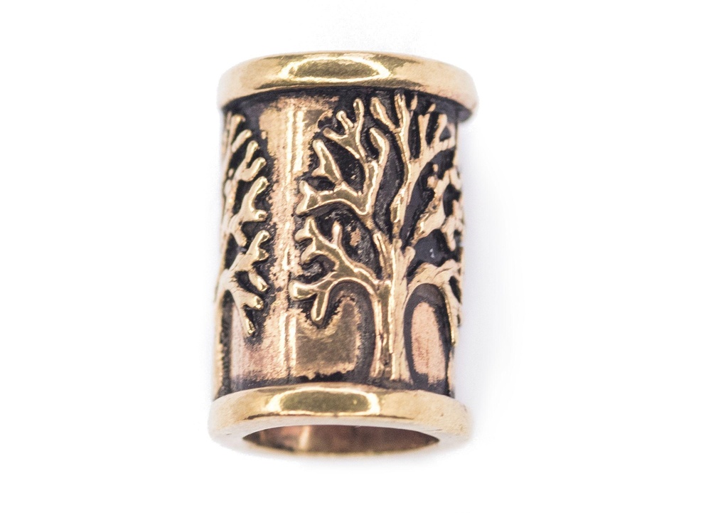 [apb48] Haar- & Bartperle 'Darva' Lebensbaum - Bronze