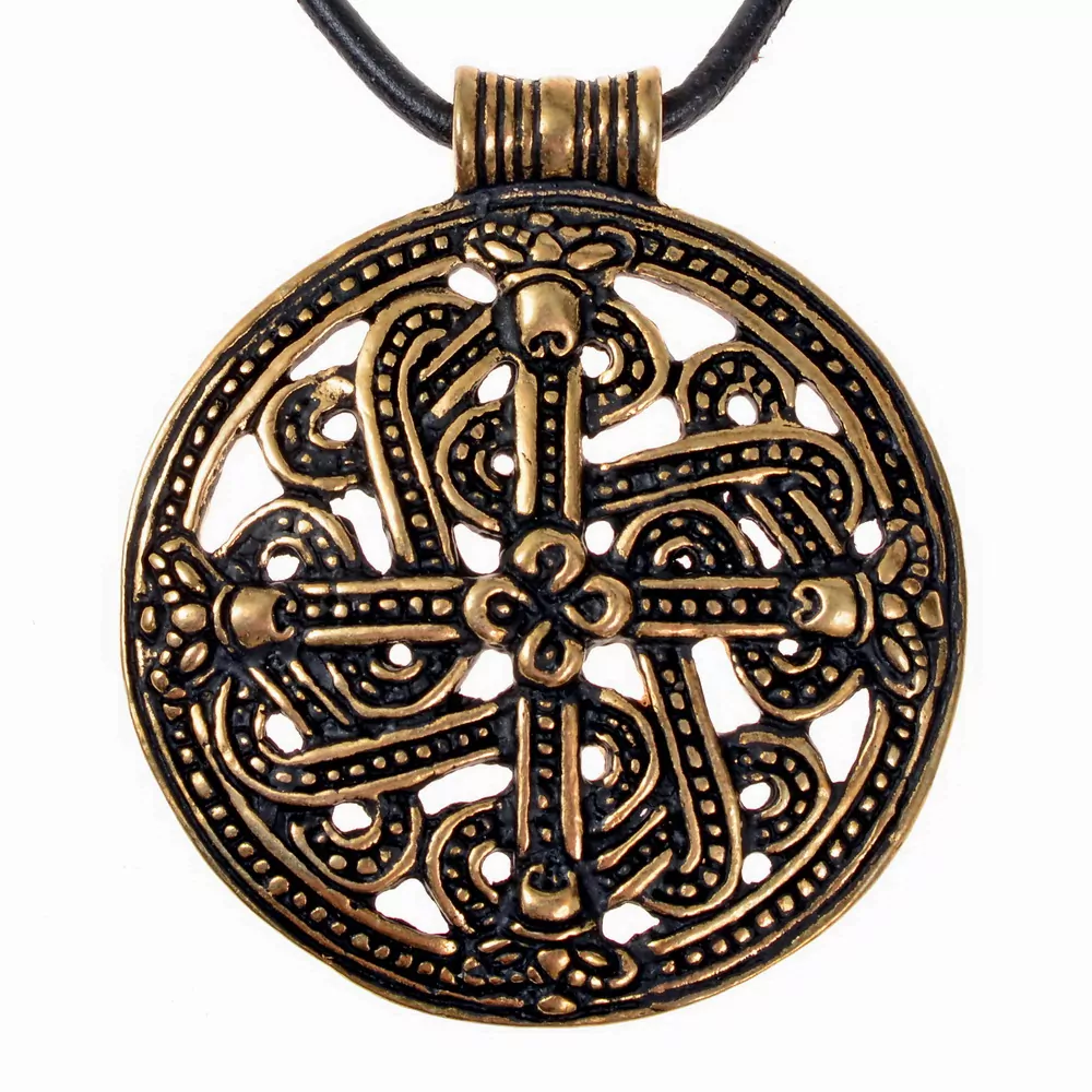Rundes Amulett im Borrestil (Bronze)