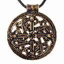 Rundes Amulett im Borrestil