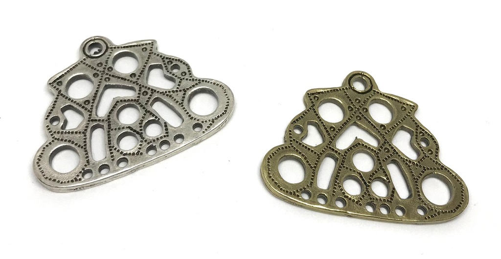 Kettenverteiler KV2 1 Paar - Accessoire für Larp, Mittelalter und Alltag (silberfarben)