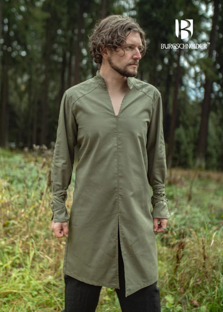 Tunika Thereon Seegras – Frische Eleganz in authentischem Stil (S)