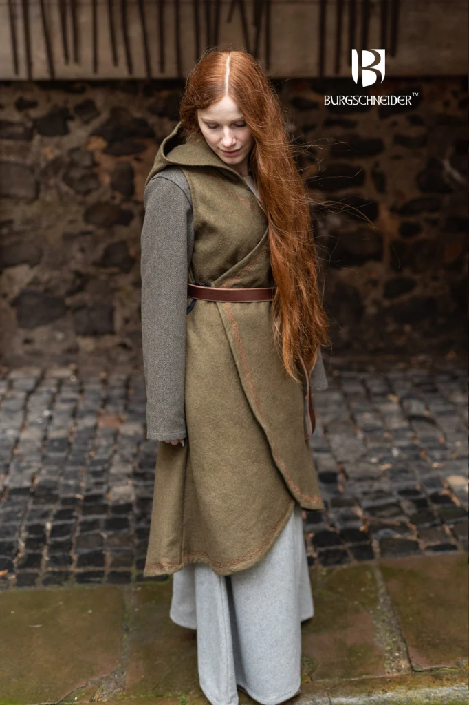 Wickelkleid Myrana in Antik Grün - Butterfly Garden von Burgschneider (S/M)