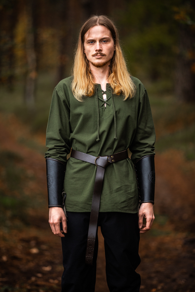 Mittelalter Hemd "Otto" grün (S)